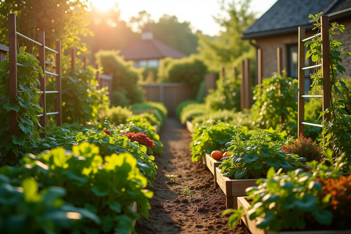 potager ensoleillé